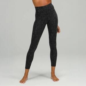 Like New Lululemon Align High-Rise Pant 25" Hideaway Camo Deep Coal Multi Sz 20